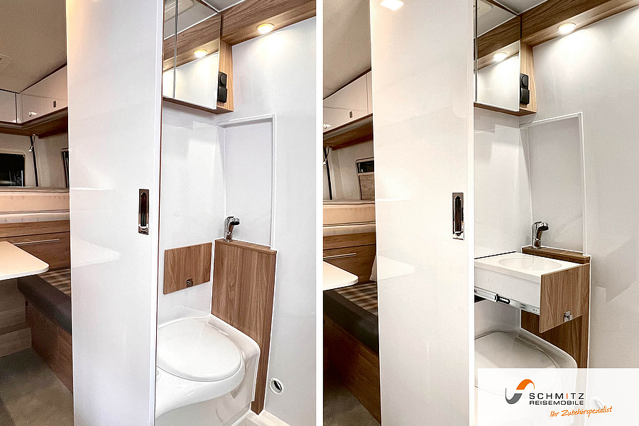 Sanitäranlagen des Flexstar Campers